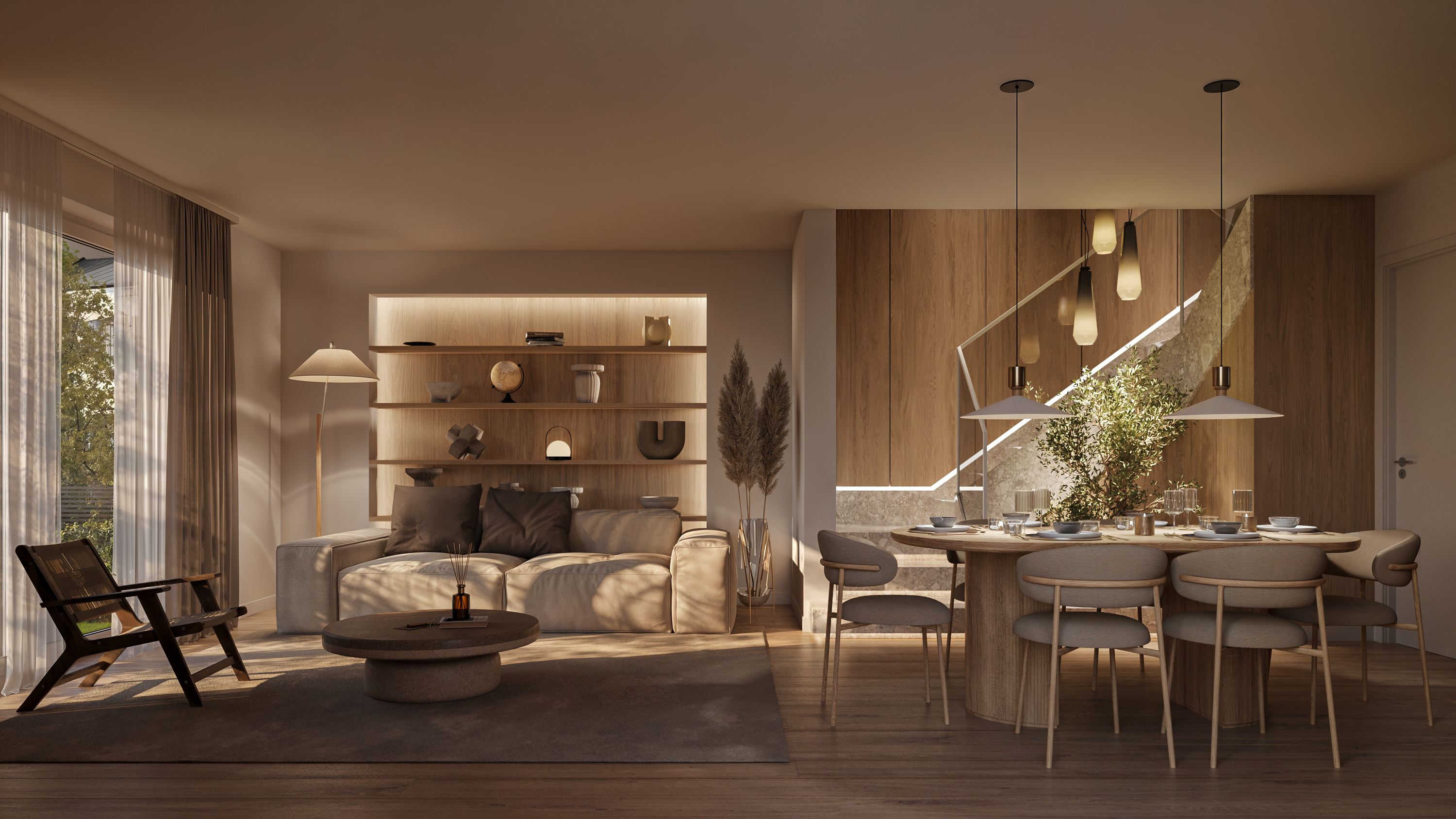 Wohnzimmer-Visualisierung